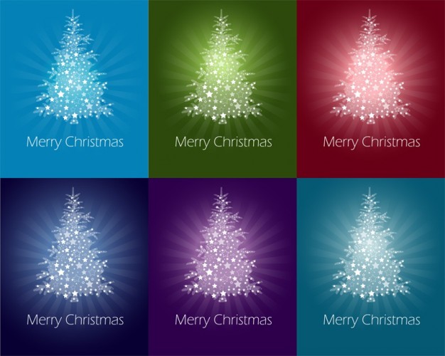 Christmas colorful Christmas tree abstract christmas tree graphics about holiday Santa Claus